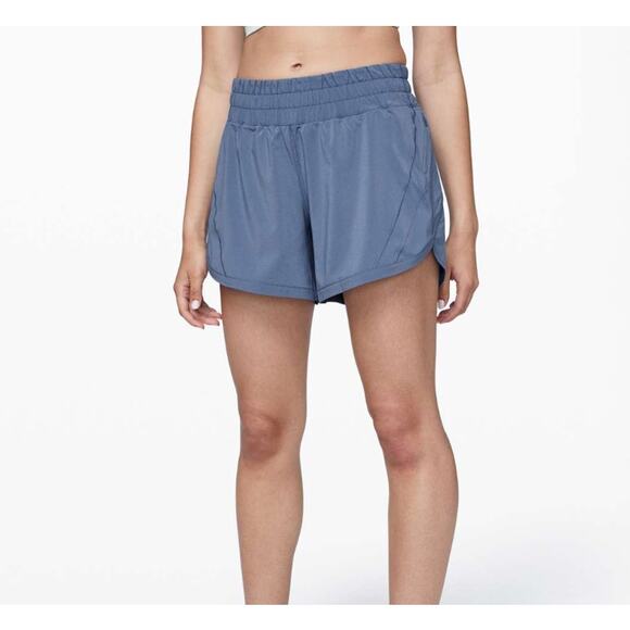 Lululemon Track That Short 5" Oasis Blue Workout Shorts Women's Size 2 - Picture 1 of 4